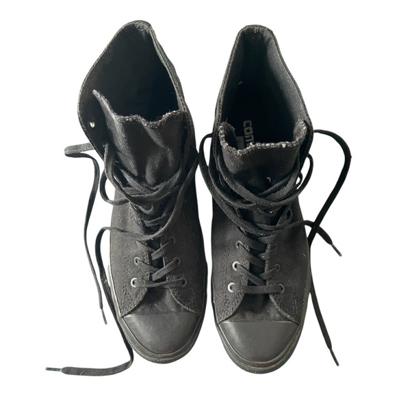 Converse Unisex Black High-Top Sneakers - Picture 2 of 12